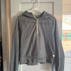 Womens greenish blue  Half-Zip Sweater